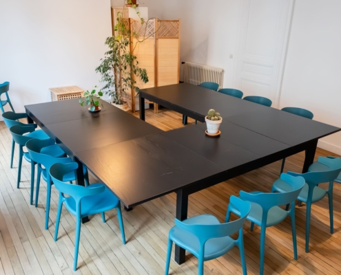 Grande salle de réunion dans le centre de Nantes à La Cordée coworking